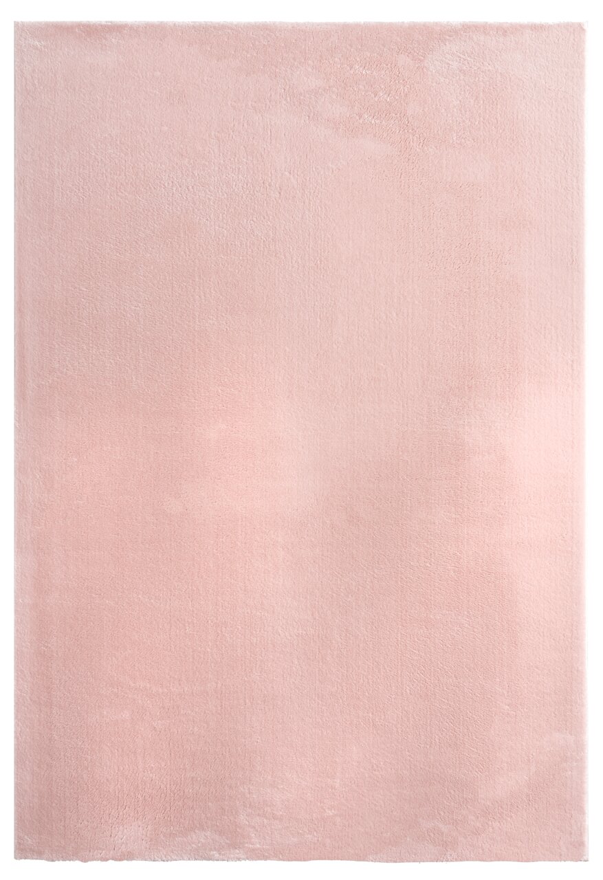Roze tapijt van 120 x 160 cm, bovenaanzicht