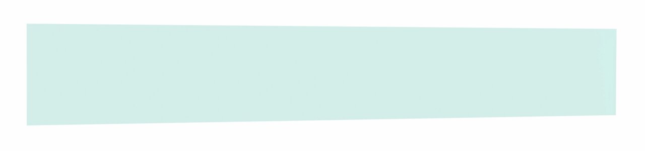 Stylife 3/4 Absturzsicherung WOOBIE Rechteckige, transparente Absturzsicherung aus Glas, seitliche Perspektive