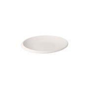 Weißer Brotteller NewMoon 16cm, seitliche Perspektive