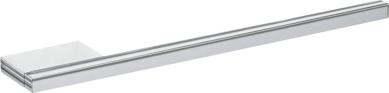 Moderner Handtuchhalter aus Metall in seitlicher Perspektive