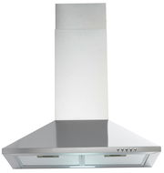 Moderne Edelstahl-Dunstabzugshaube, Frontalansicht