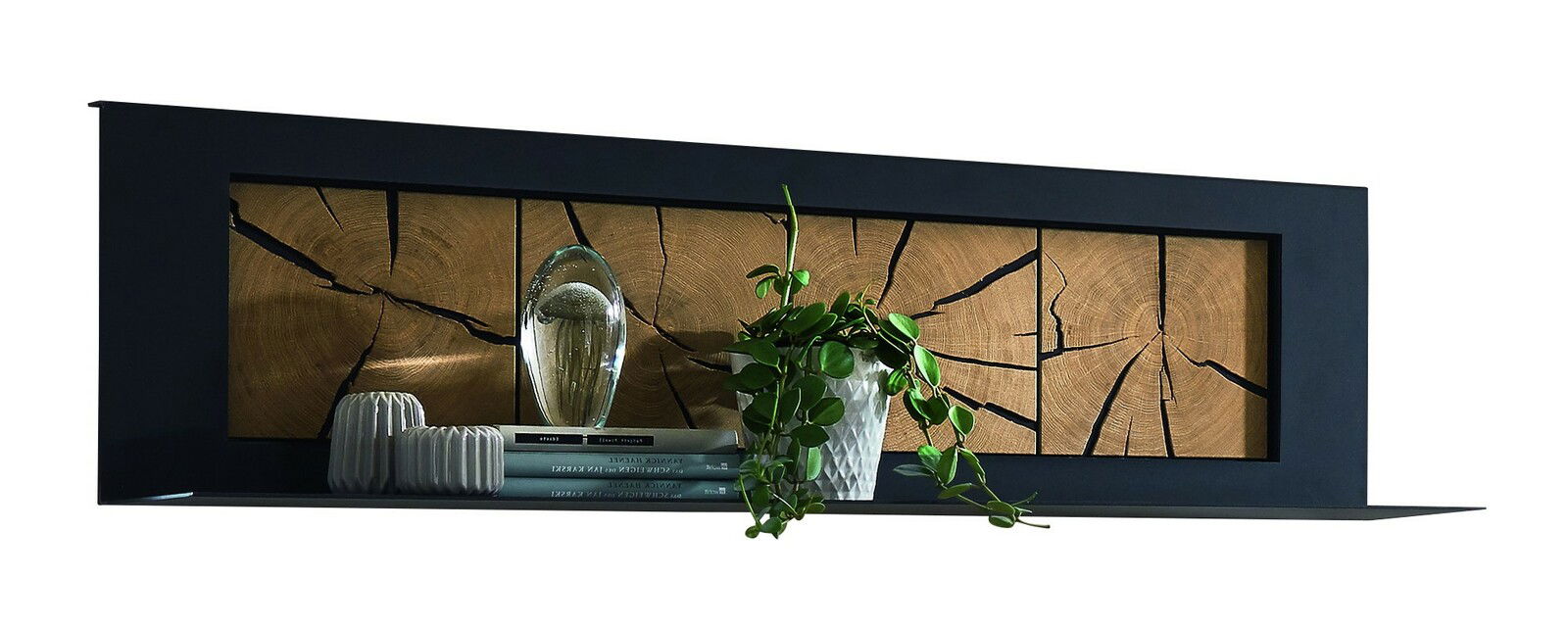 Wöstmann Markenmöbel Wandboard WM 1910 Wandboard mit natürlicher Holzoptik und dekorativen Elementen, seitliche Perspektive