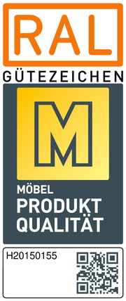 RAL Gütezeichen für Möbelqualität, Vorderansicht