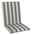 Schwienhorst Mittellehnerauflage ROYAL STRIPES Gestreifte Mittellehnerauflage in Grau und Weiß, seitliche Perspektive