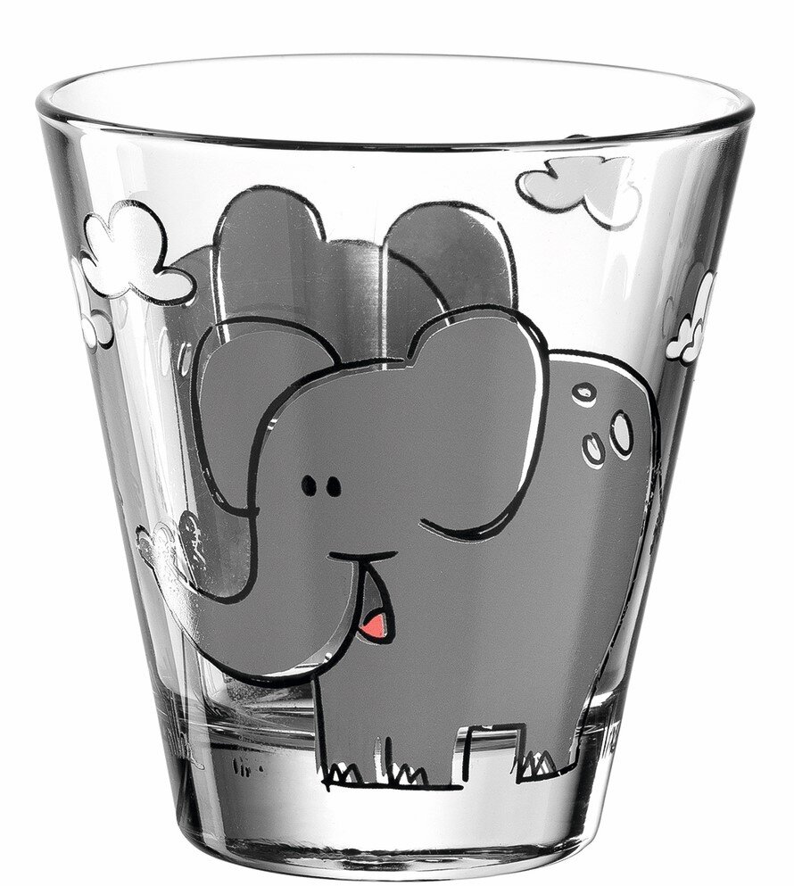 Leonardo Becher Elefant 215ml BAMBINI Becher Bambini Elefant 215ml mit Elefantenmotiv, seitliche Perspektive
