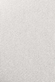 Nahaufnahme eines weißen Stoffes mit grober Textur, Draufsicht