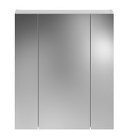 Spiegelschrank mit drei Türen, frontal betrachtet, Teil der Badkombination LINUS.