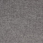 Nahaufnahme eines grauen, gewebten Stoffes mit strukturierter Oberfläche, von oben betrachtet.