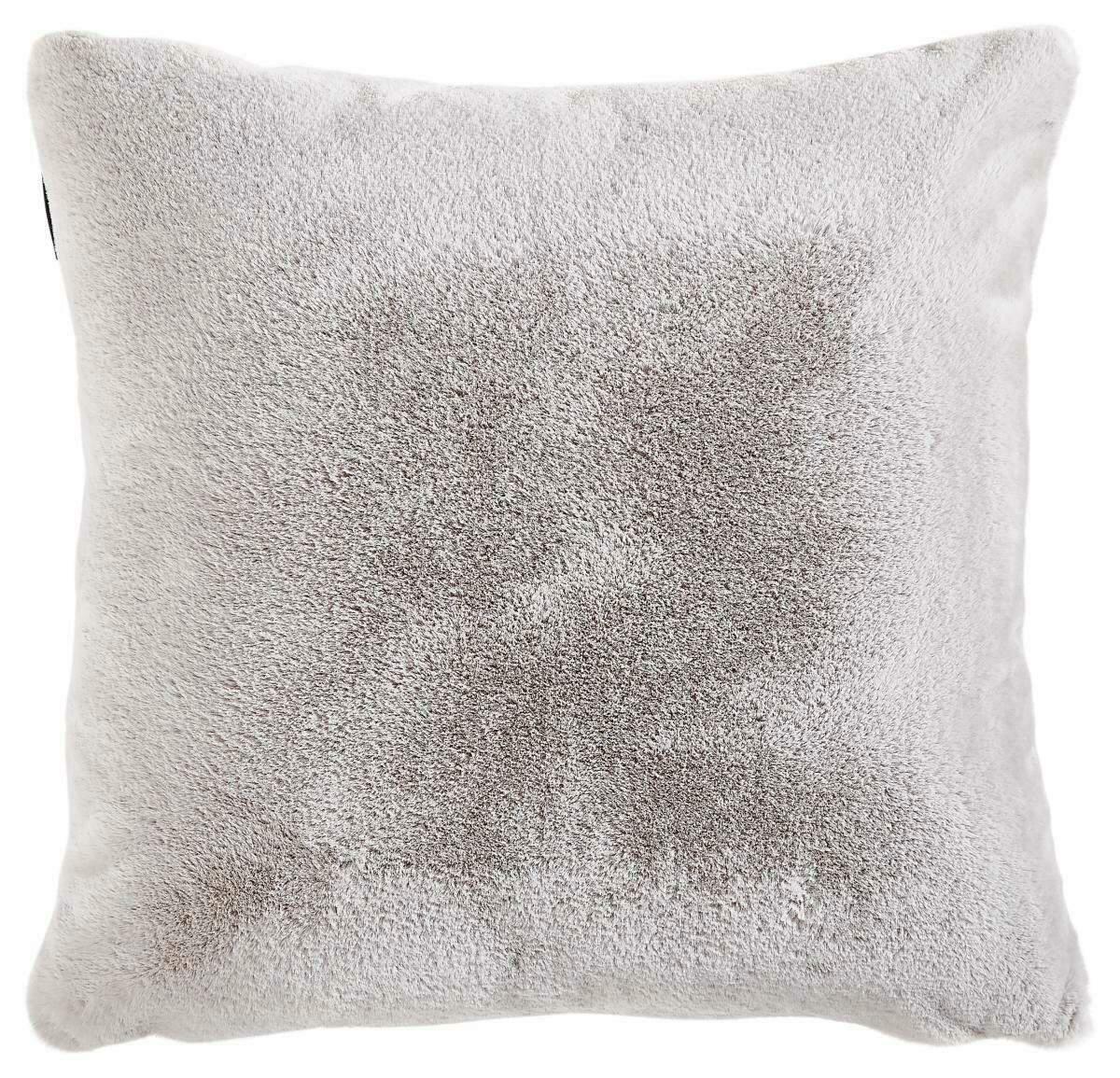 Novel Kissenhülle YUKON Weiche, flauschige Kissenhülle Yukon in Hellgrau, quadratisch, Frontalansicht