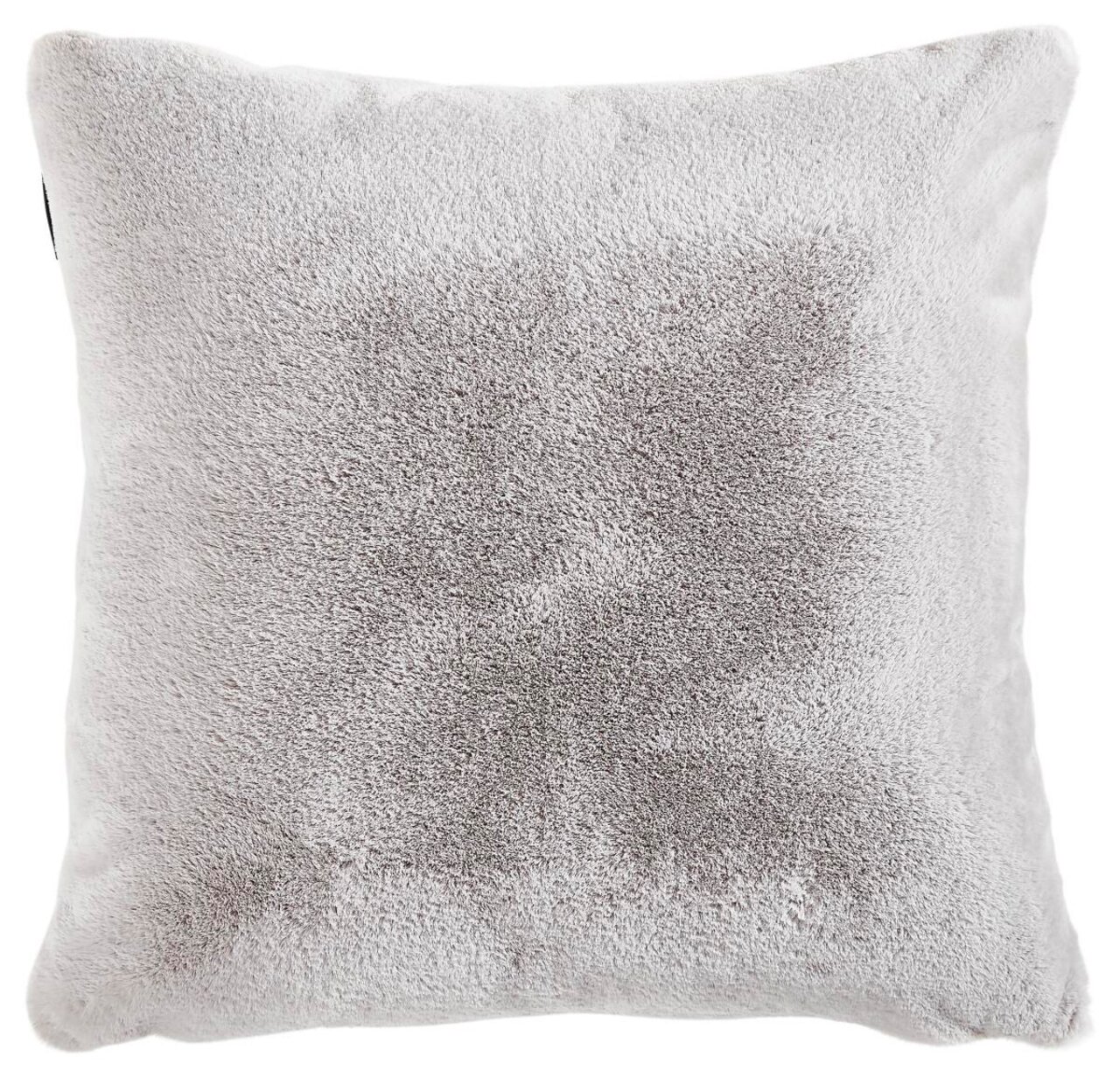 Weiche, flauschige Kissenhülle Yukon in Hellgrau, quadratisch, Frontalansicht