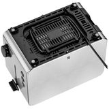 WMF Stelio Toaster Edition aus der Vogelperspektive mit sichtbarem Brötchenaufsatz und Kabel.