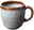 Nahaufnahme einer beige-braunen Kaffeetasse Lave mit 190ml Fassungsvermögen, seitliche Perspektive.