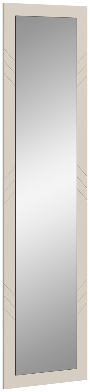 Rechteckiger Wandspiegel mit schlichtem Rahmen und dezentem Design, seitliche Perspektive