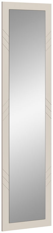 Rechteckiger Wandspiegel mit schlichtem Rahmen und dezentem Design, seitliche Perspektive