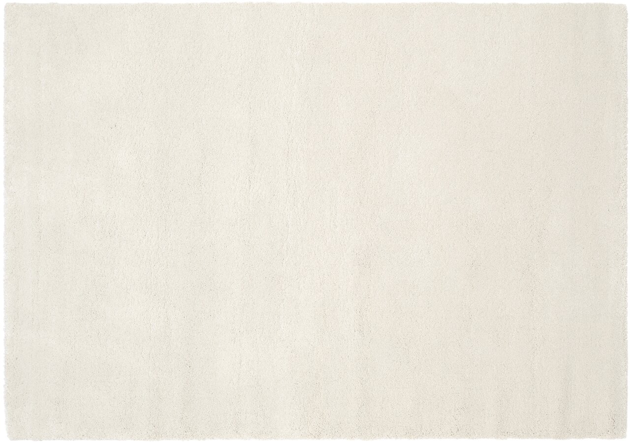 Heller Uni-Teppich in Draufsicht