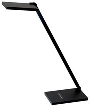 Moderne LED-bureaulamp in zwart, zijaanzicht
