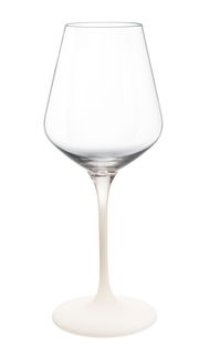 Weißweinglas aus einem Set von vier, seitliche Ansicht