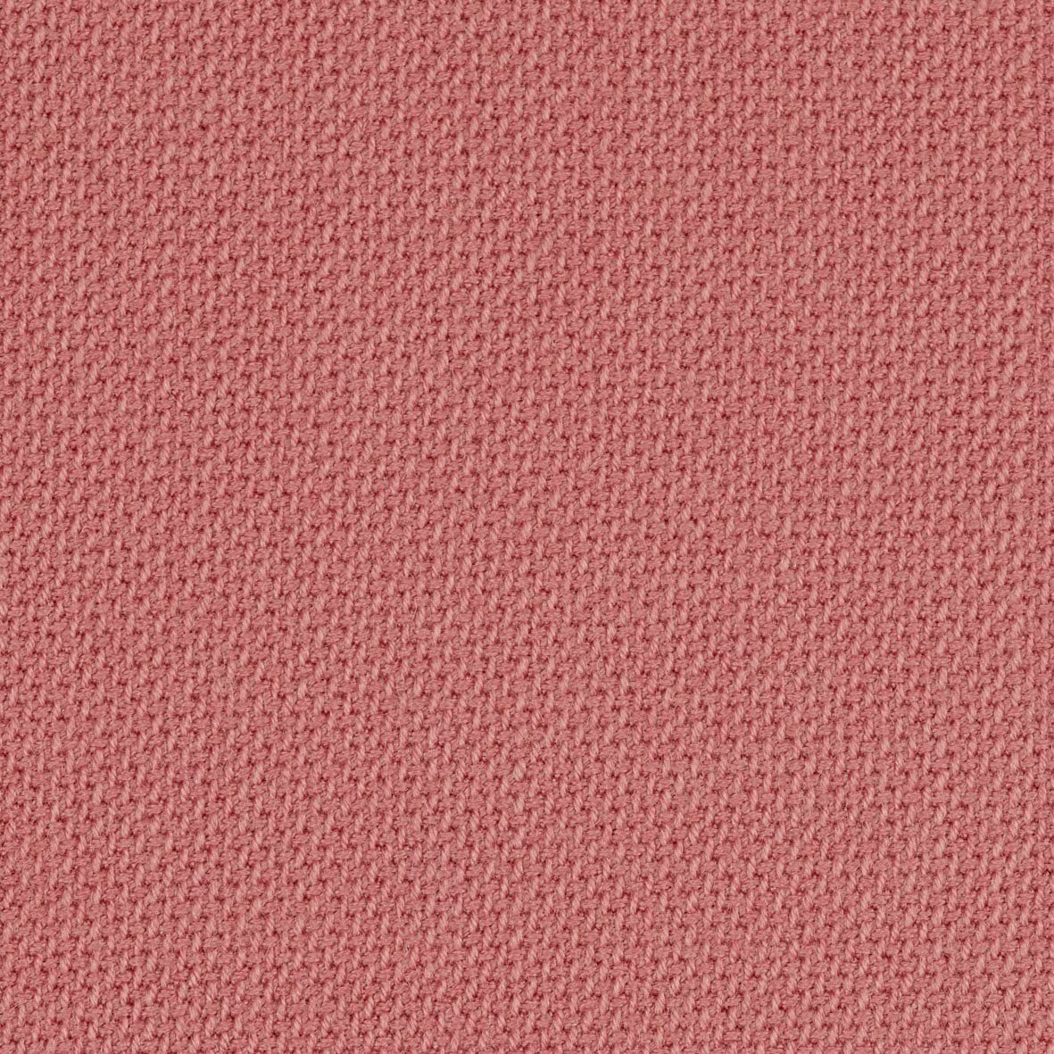 Nahaufnahme eines rosafarbenen Stoffes mit grober Webstruktur, Draufsicht