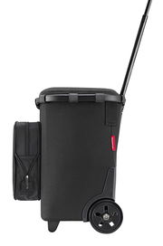 Schwarzer Carrycruiser Plus mit Teleskopgriff und seitlicher Tasche, Seitenansicht