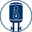 Symbol eines Wassererhitzers mit Thermometer, frontale Ansicht