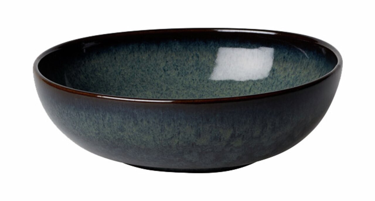 Graue Müslischale Lave 380ml, seitliche Perspektive