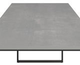 Moderner Loungetisch aus Betonoptik, Ansicht von oben