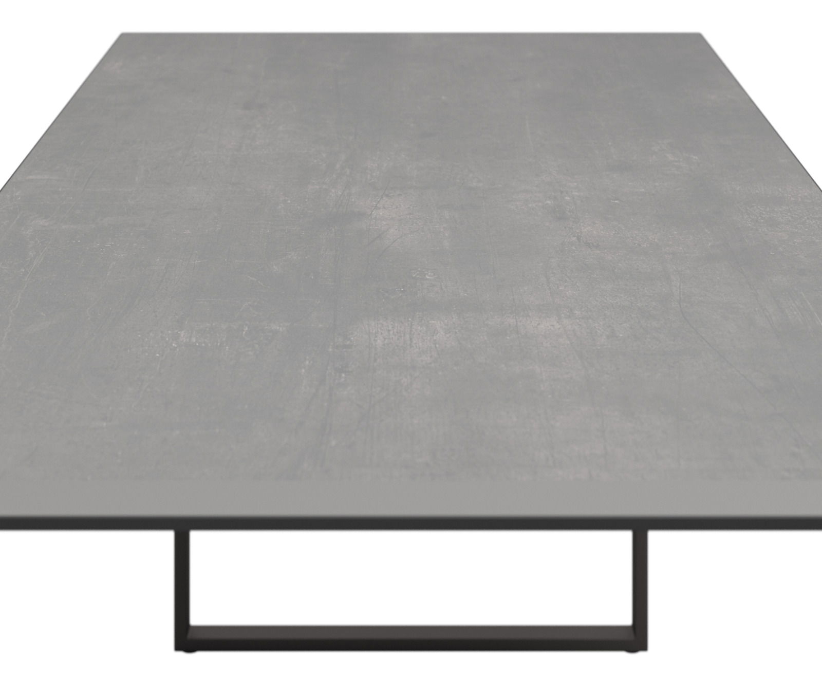 Moderner Loungetisch aus Betonoptik, Ansicht von oben
