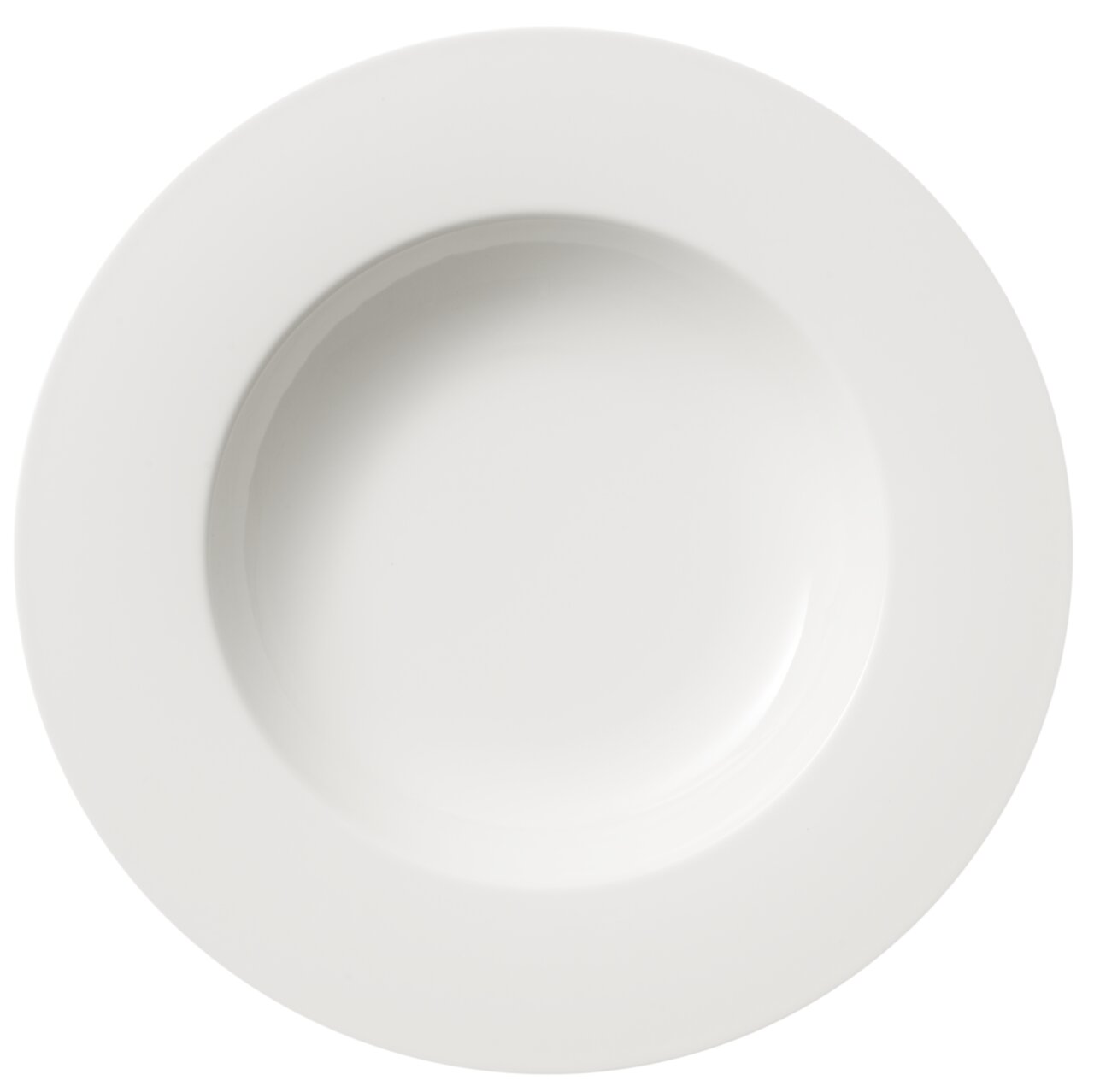 Villeroy & Boch Suppenteller BASIC WHITE Weißer Suppenteller 24cm aus der Vogelperspektive