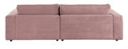 Rosa Longchairkombination aus Cordstoff, Ansicht von vorne