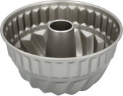 Gugelhupfform aus Metall, Durchmesser 22 cm, seitliche Perspektive