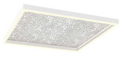Moderne led-plafondlamp met gestructureerd ontwerp, zijaanzicht