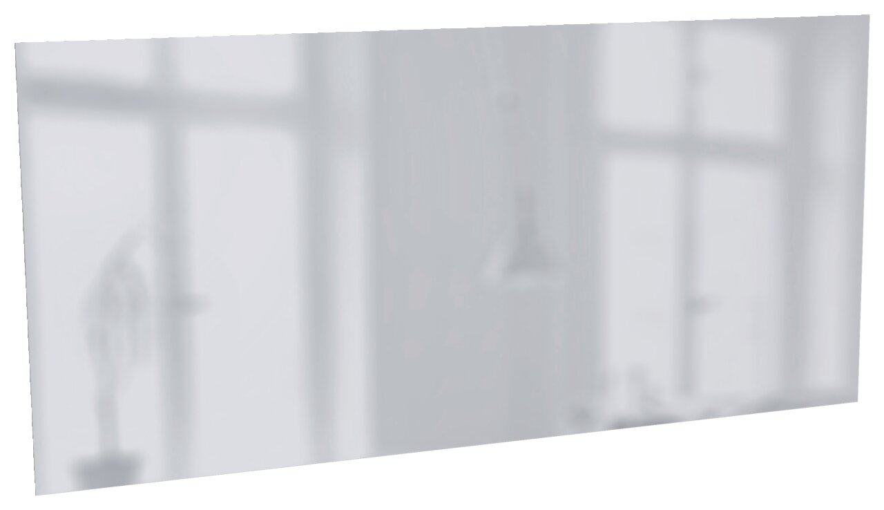 Moderano Spiegel LECCO Rechteckiger Spiegel mit leichtem Winkel, der ein modernes Interieur reflektiert.