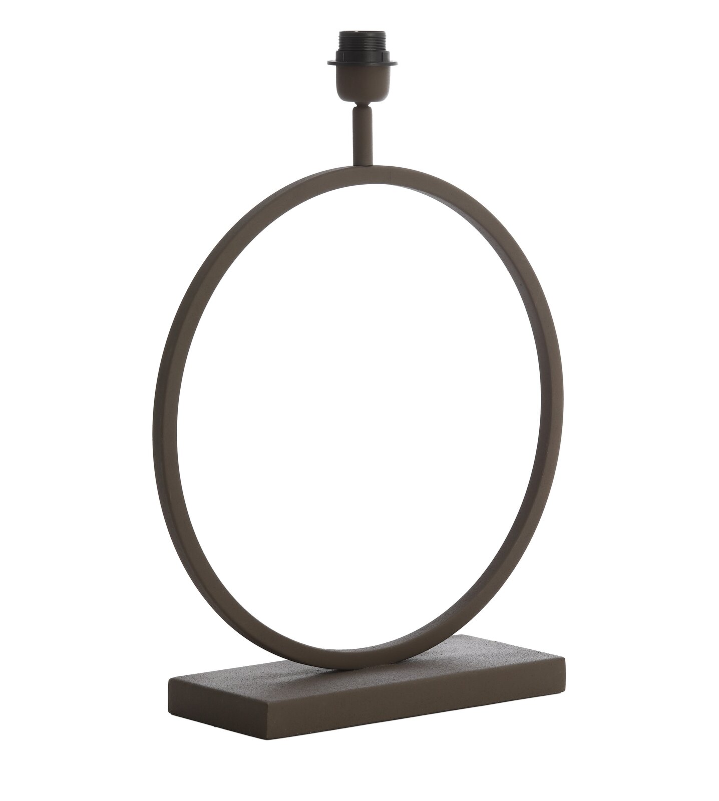 Light&Living Lampenfuß LIVA Moderner Lampenfuß in Ringform aus Metall, seitliche Perspektive