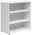 Carryhome Regal MULTISTAURAUM Weißes Regal mit drei offenen Fächern, seitliche Perspektive