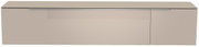 Frontansicht eines modernen, beige-farbenen XL Hänge-Lowboards mit klaren Linien und minimalistischen Design.