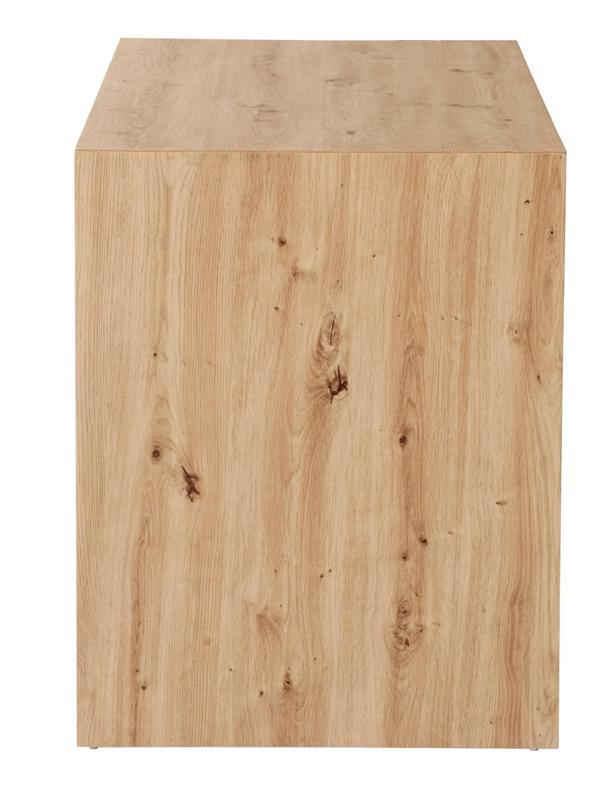 Schreibtisch aus Holz mit natürlicher Maserung, Vorderansicht