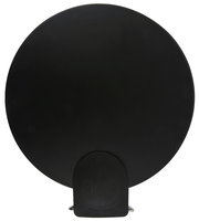 Schwarzer Treteimer 3l, Vorderansicht