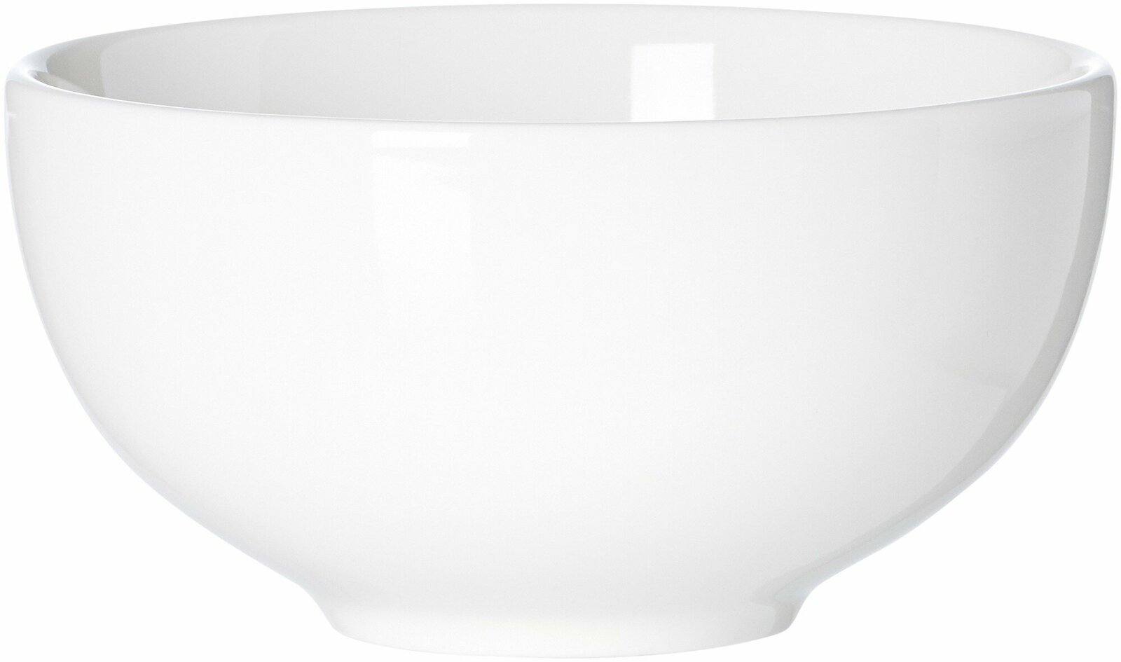 Weiße Müsli-Schale Skagen, 15 cm, aus seitlicher Perspektive