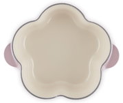 Bloemenbraadpan in mauve-roze, 20 cm, vanuit vogelperspectief
