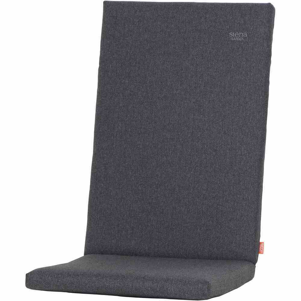 Siena Garden Hochlehnauflage TRIEST Hochlehnauflage in Dunkelgrau, seitliche Perspektive