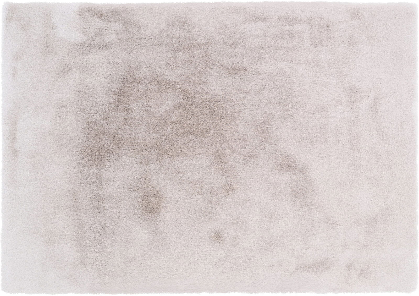 Fellteppich in heller Farbe, Draufsicht