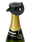 Sekt- und Champagnerverschluss auf einer Champagnerflasche, Ansicht von oben