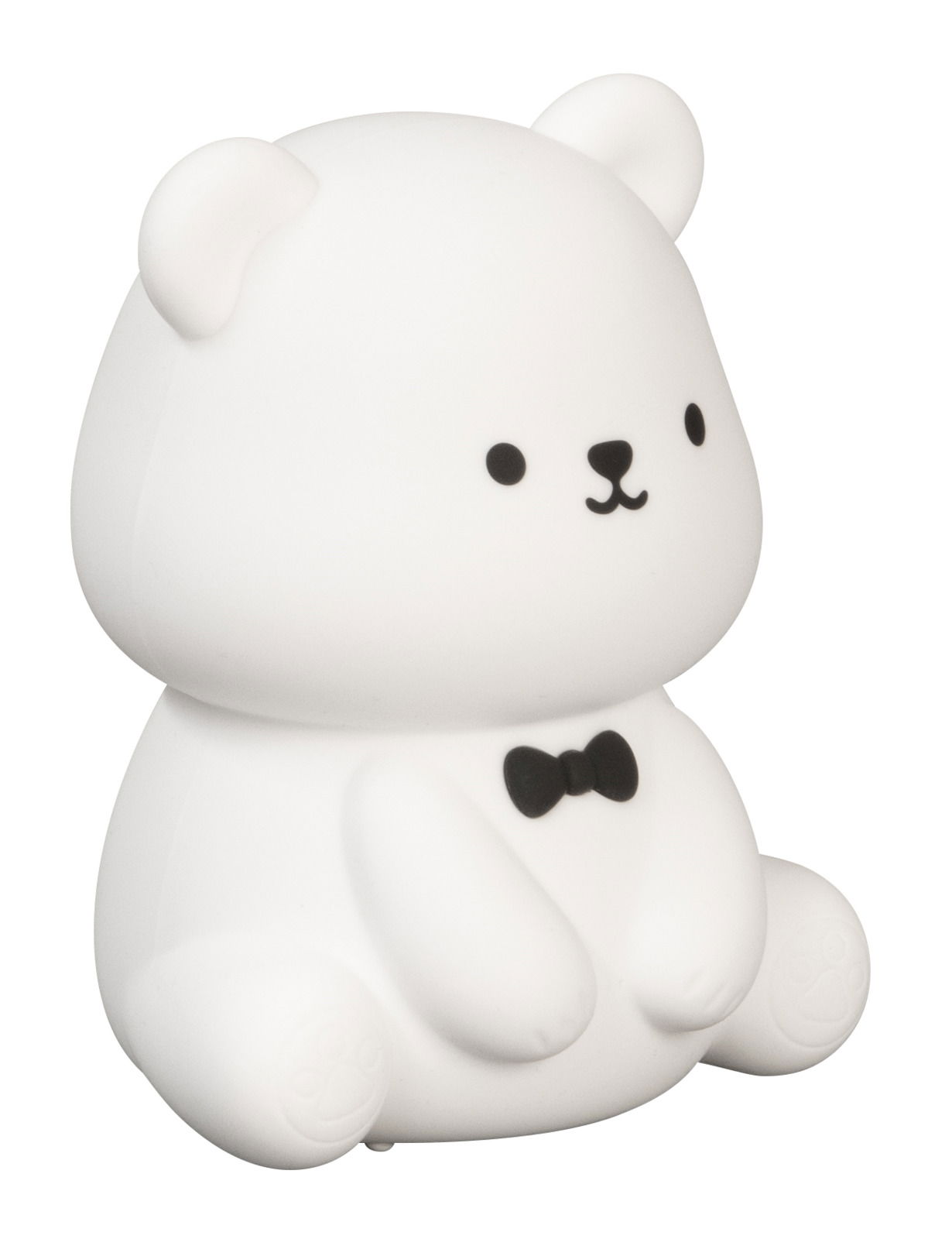 FHL easy Akku-Nachtlicht Bear KARL Niedliches Akku-Nachtlicht in Form eines sitzenden Bären mit Fliege, seitliche Perspektive
