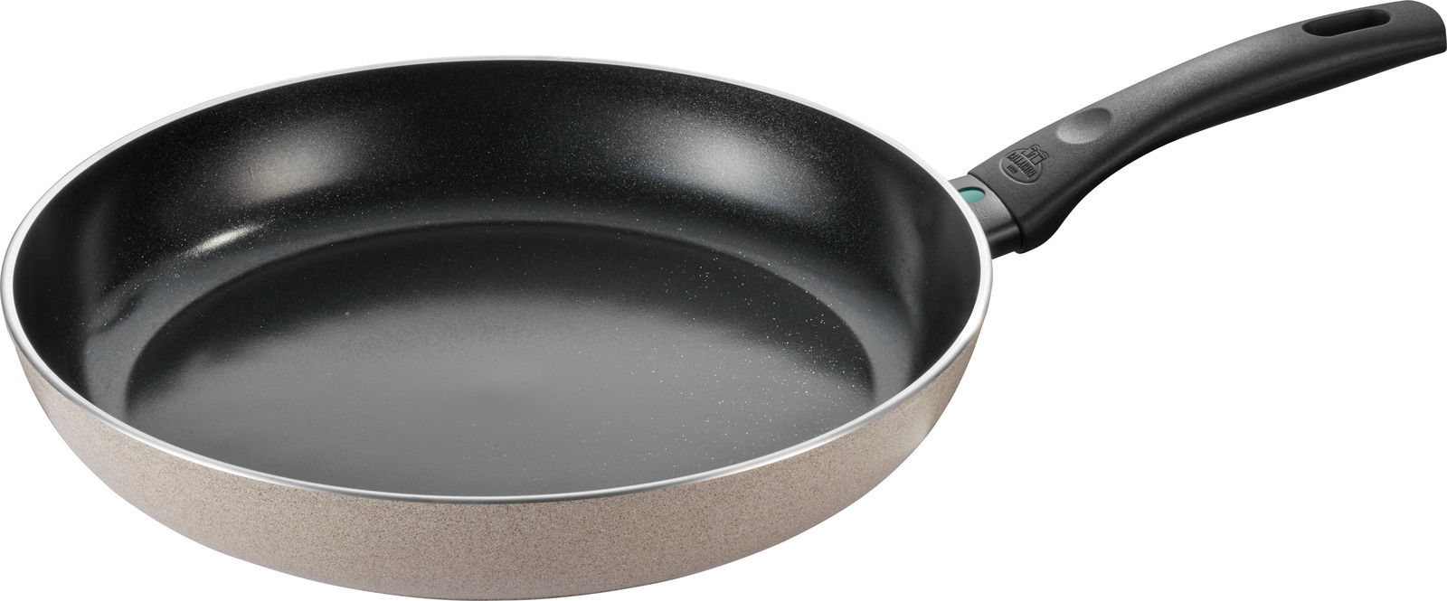 Bratpfanne mit 32 cm Durchmesser, seitliche Perspektive