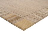Teppich Sensation S Rekhi in Beige- und Brauntönen, Perspektive von der Ecke aus gesehen, Größe ca. 203x248cm