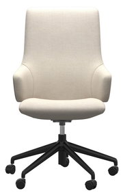 Moderner Home Office Sessel in Beige, Vorderansicht