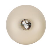 LED-Deckenleuchte von oben mit sichtbarer Verkabelung und Halterung in der Mitte