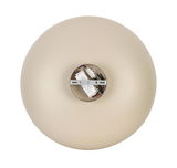 LED-Deckenleuchte von oben mit sichtbarer Verkabelung und Halterung in der Mitte