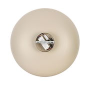 LED-Deckenleuchte von oben mit sichtbarer Verkabelung und Halterung in der Mitte