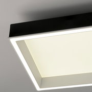 Moderne quadratische Deckenleuchte Q-MAGONG von Paul Neuhaus, seitliche Perspektive